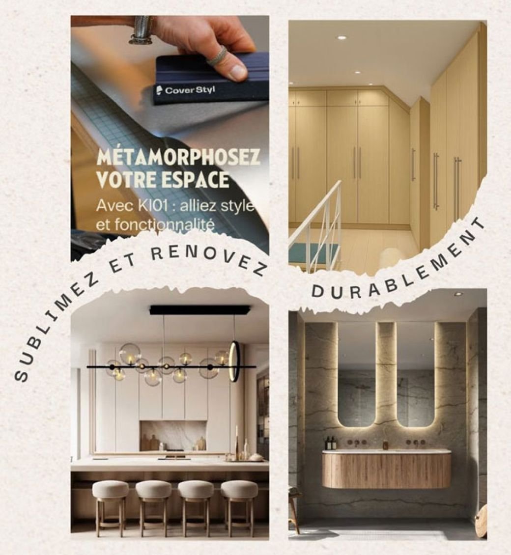 Coverstyl : rénovez et sublimez les surfaces de vos meubles, portes,...